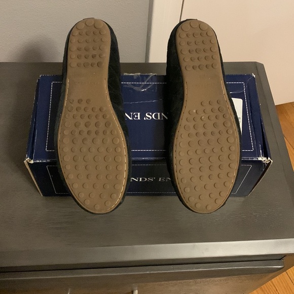 EUC-Lands End Black Suede Comfort Ballet Flat. Size 10. - Picture 4 of 4